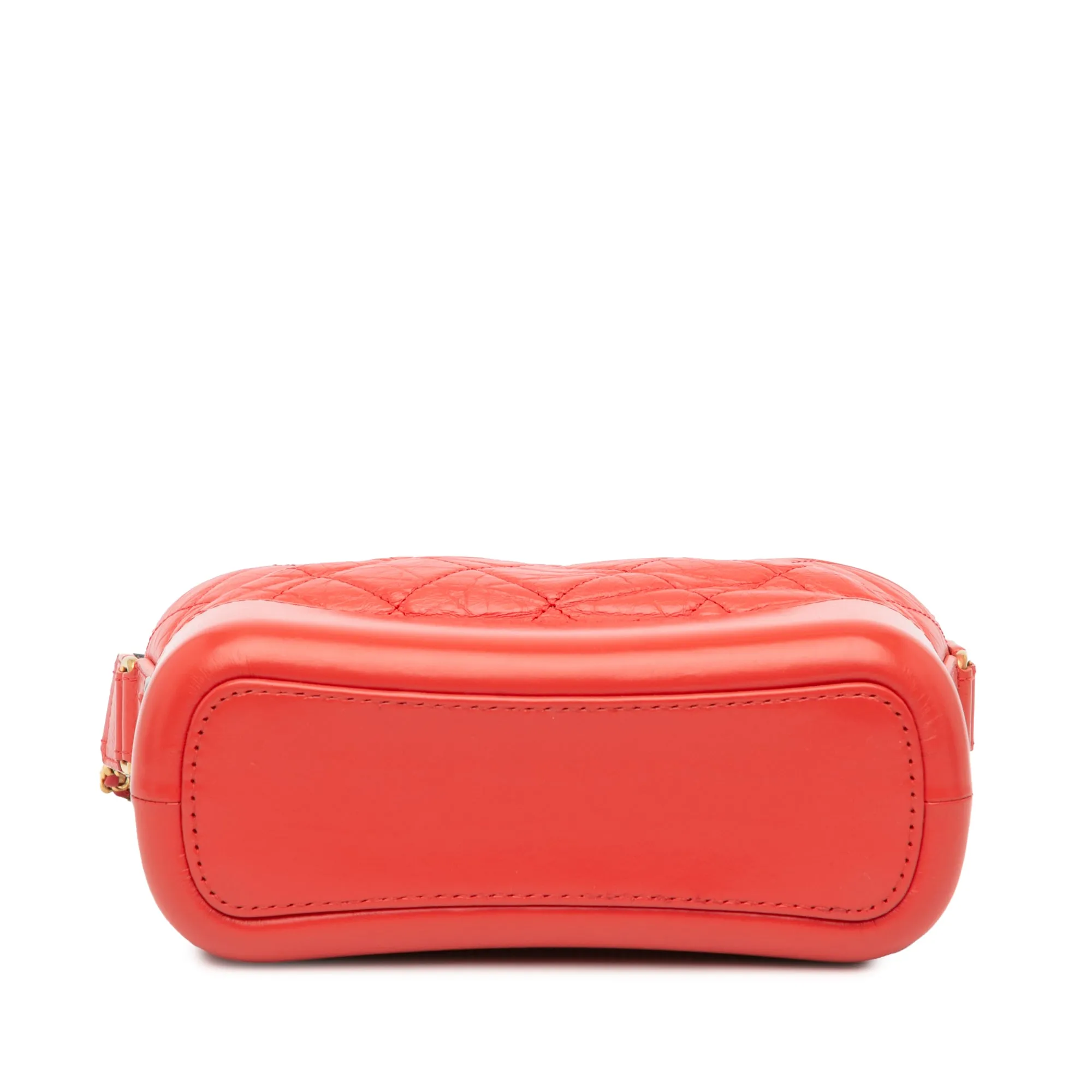 Red Chanel Small Aged Calfskin Gabrielle Crossbody